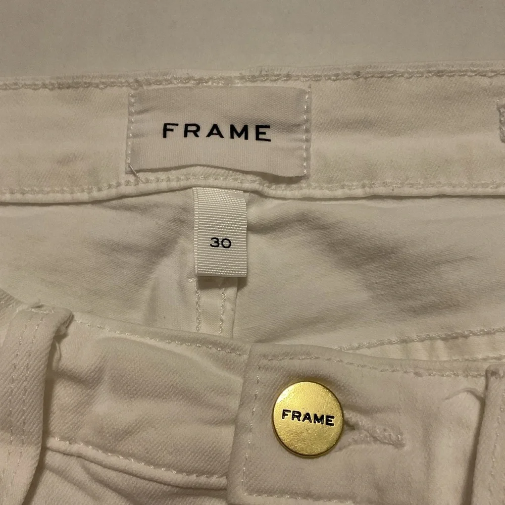 Frame Le Skinny De‎ Jeanne Crop Women’s Jeans size 30 White - Picture 8 of 12